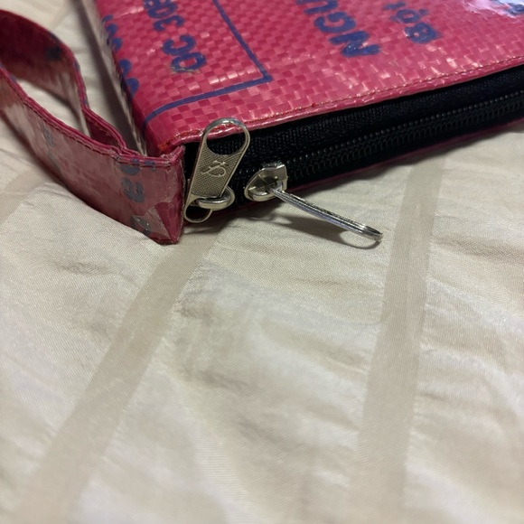 Malia Designs Made in Cambodia Recycled Wrislet Wallet in Pink - Picture 4 of 8
